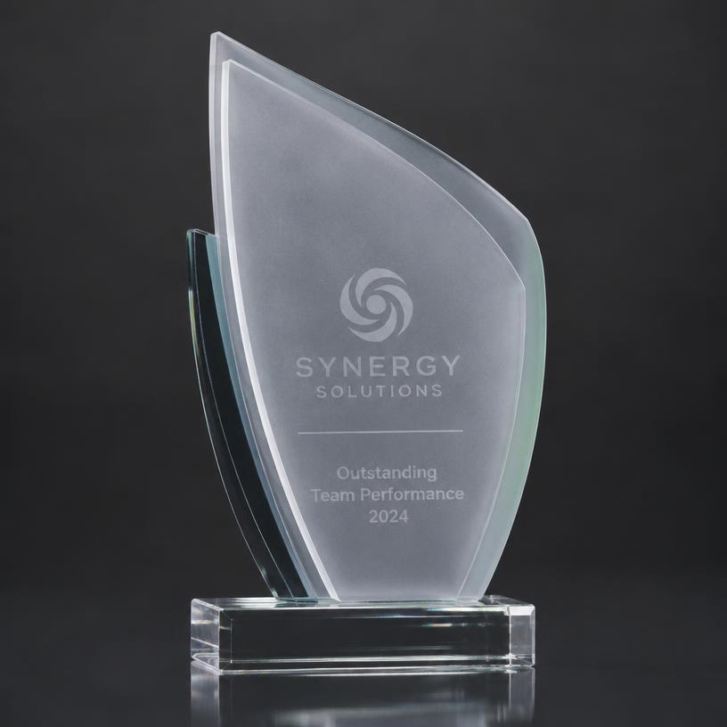Layered Frosted Acrylic Plaque