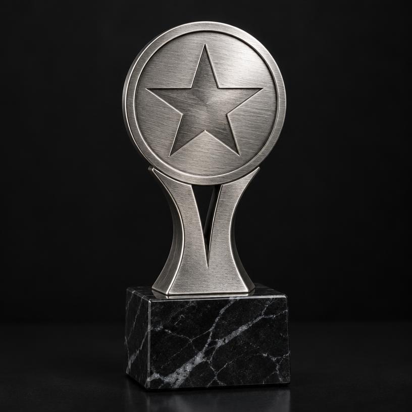 Brushed Steel Star Award